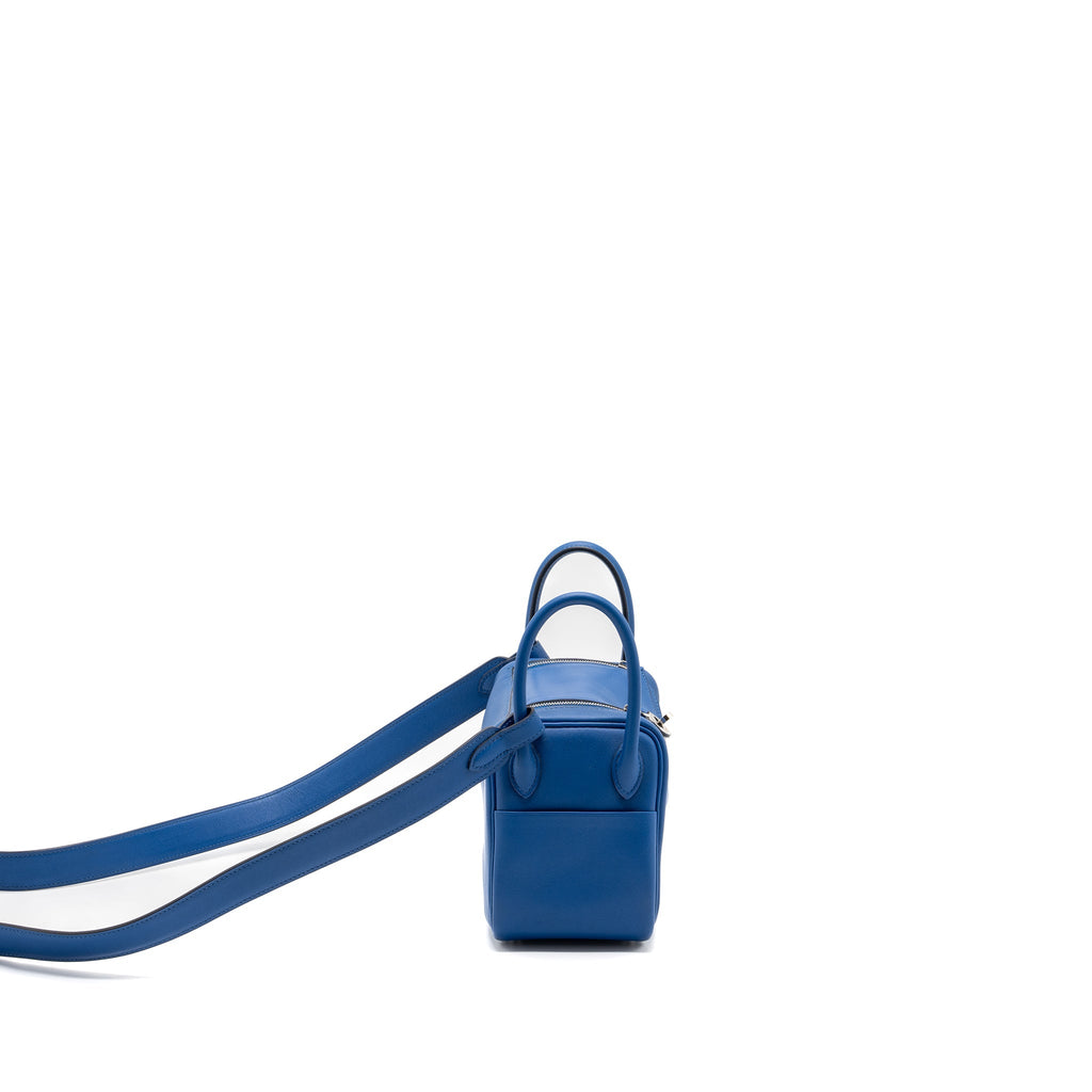 HERMES MINI LINDY SWIFT BLUE FRANCE / BLUE SAPHIR SHW