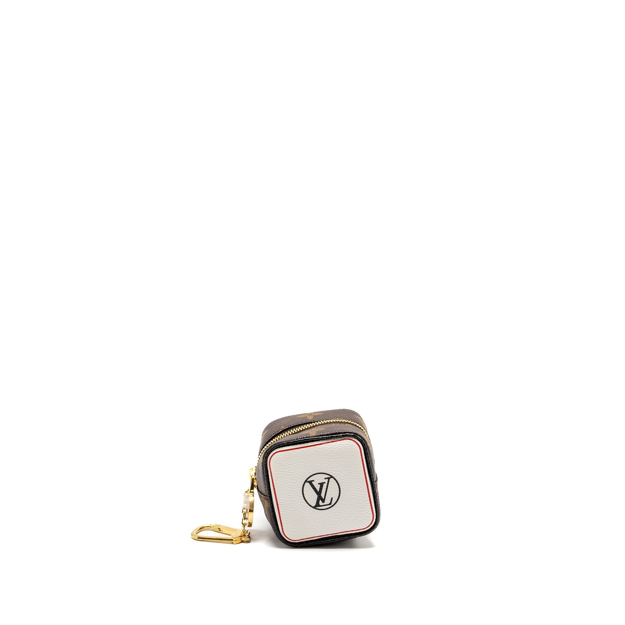 LOUIS VUITTON GAME ON CUBE COIN PURSE MONOGRAM CANVAS GHW