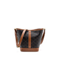 CELINE SMALL BUCKET BAG TRIOMPHE CANVAS/ LEATHER GHW