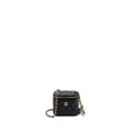 CHANEL PEARL CRUSH MINI VANITY CASE LAMBSKIN BLACK LGHW(MICROCHIP)