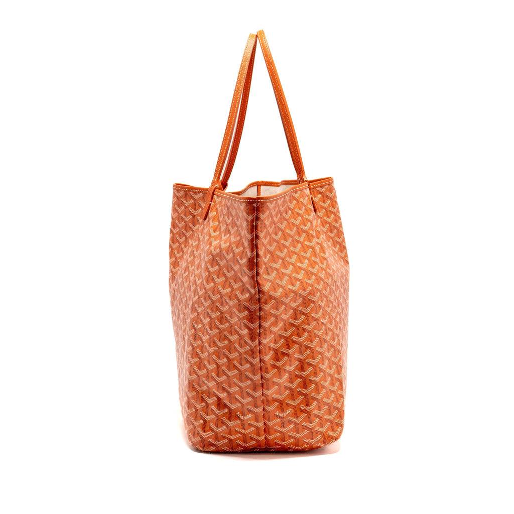 GOYARD SAINT LOUIS GM TOTE BAG GOYARDINE CANVAS ORANGE SHW