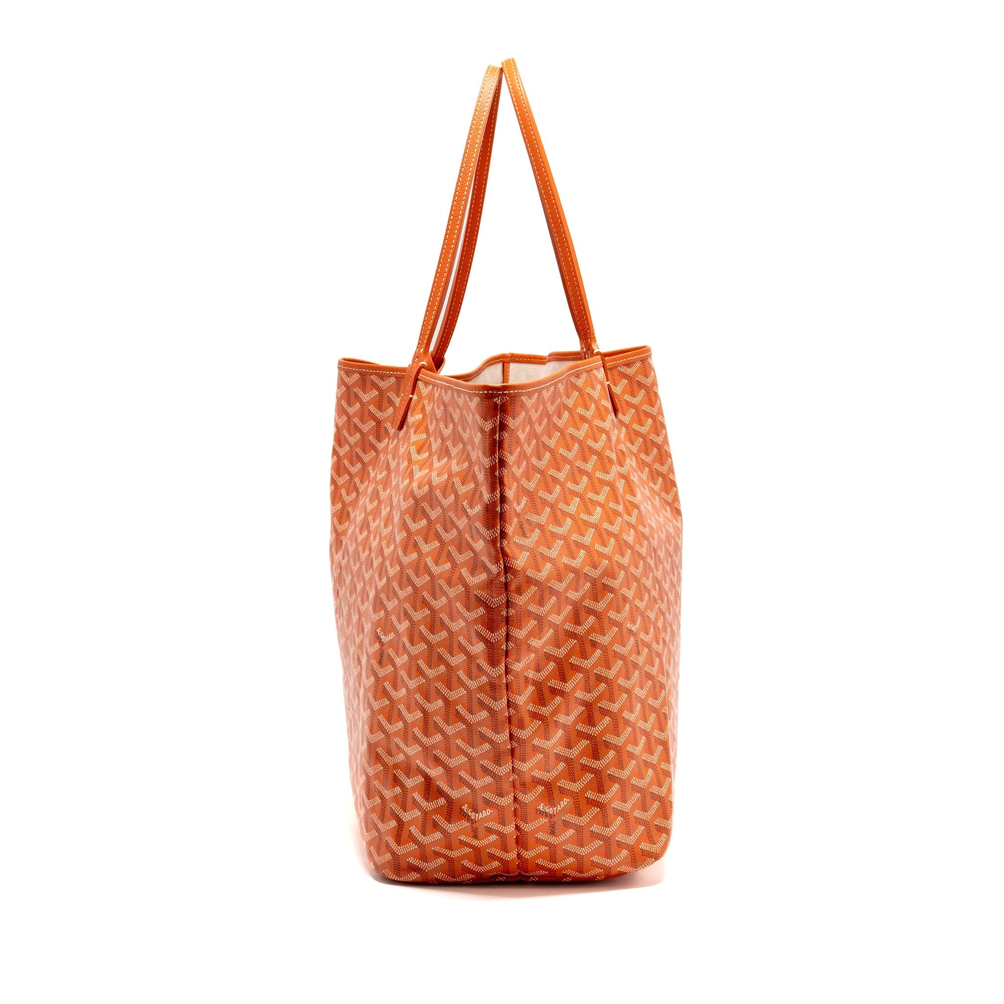 GOYARD SAINT LOUIS GM TOTE BAG GOYARDINE CANVAS ORANGE SHW