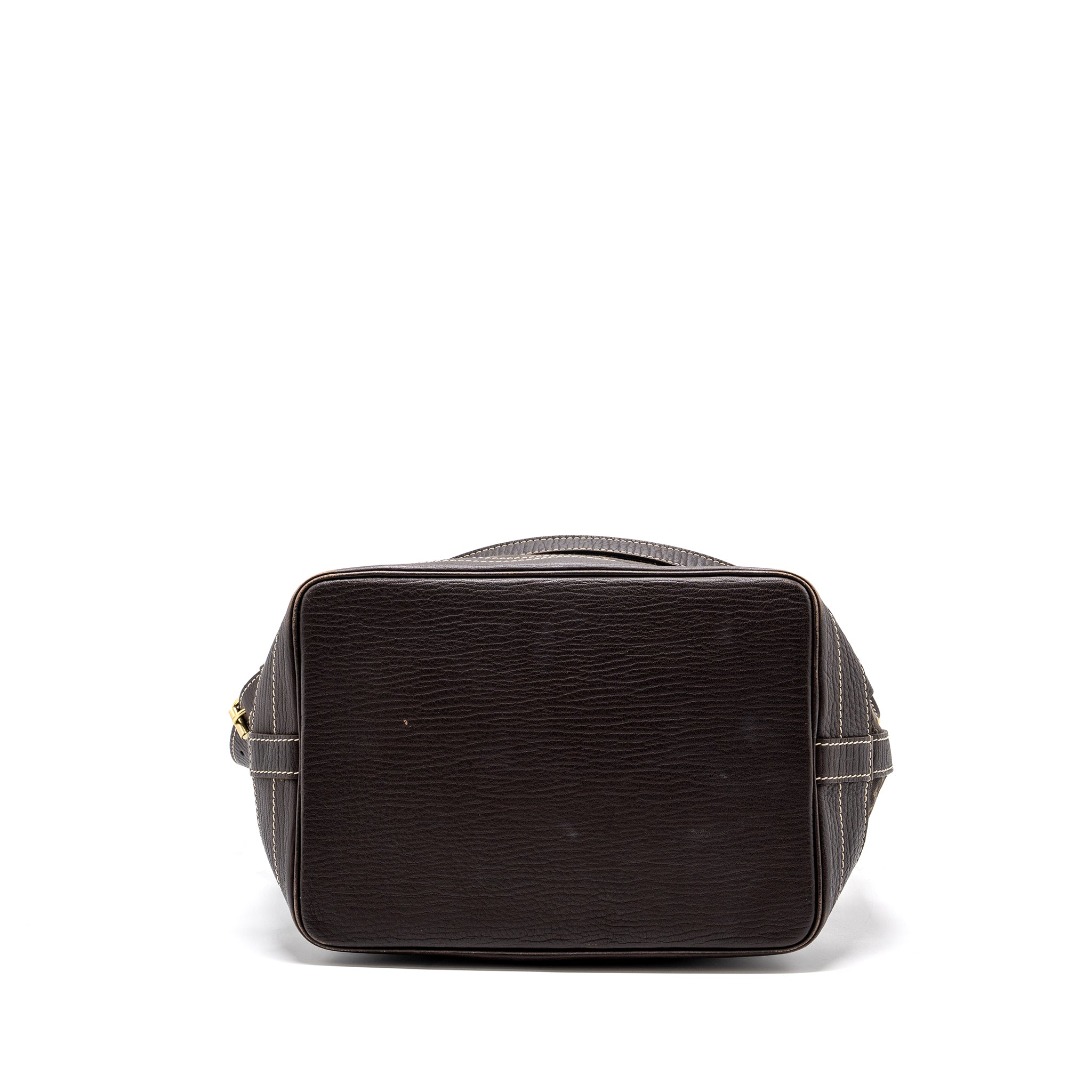 LOUIS VUITTON LIN NOE BAG FABRIC / LEATHER EBENE GHW