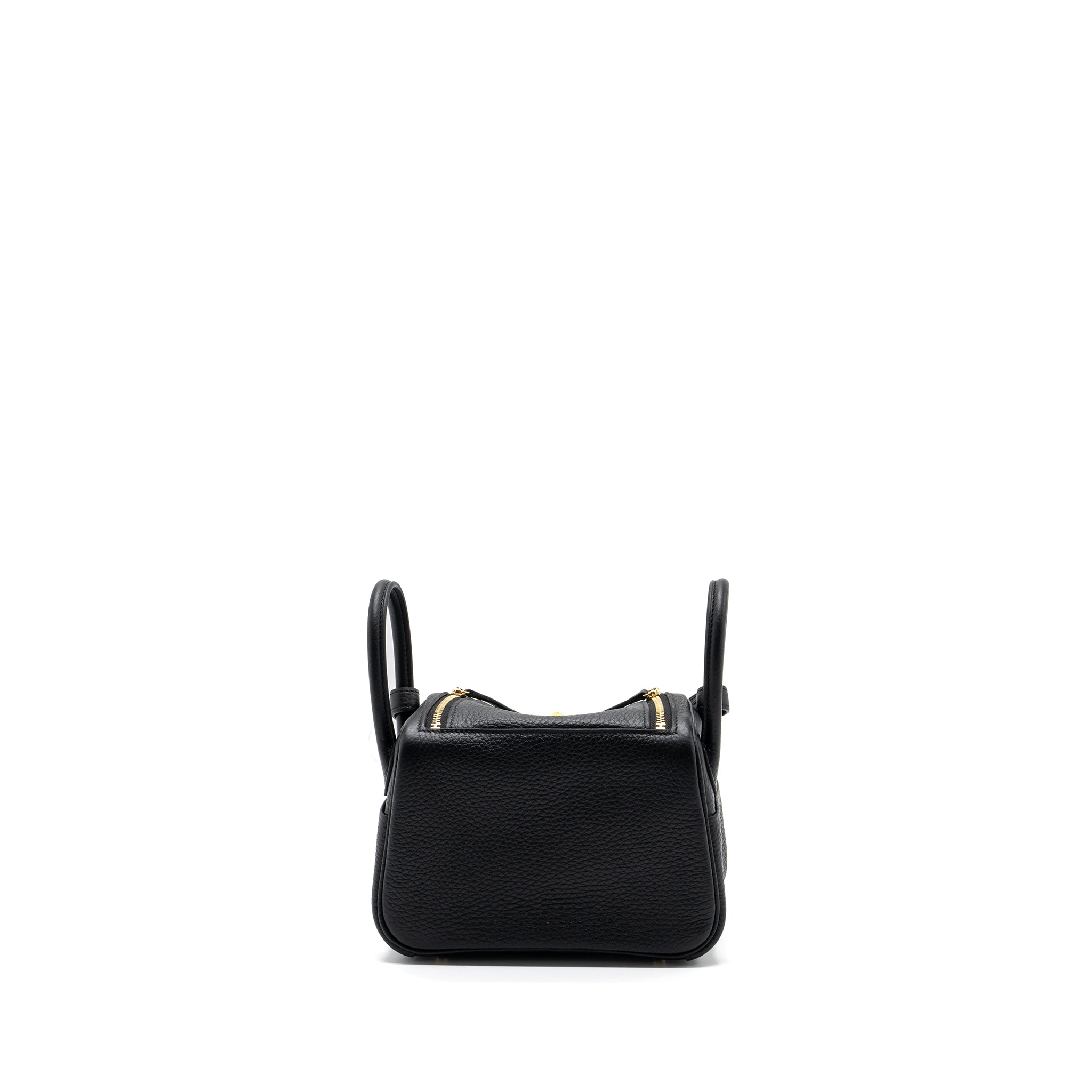HERMES MINI LINDY CELEMENCE BLACK GHW