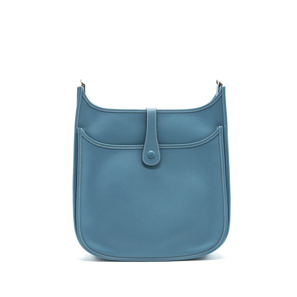 HERMES EVELYN 33 EPSOM BLUE JEANS SHW