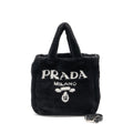PRADA MEDIUM TOTE BAG SHEARLING BLACK SHW