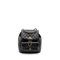 CHANEL 23C LARGE DUMA BACKPACK CALFSKIN BLACK LGHW (MICROCHIP)
