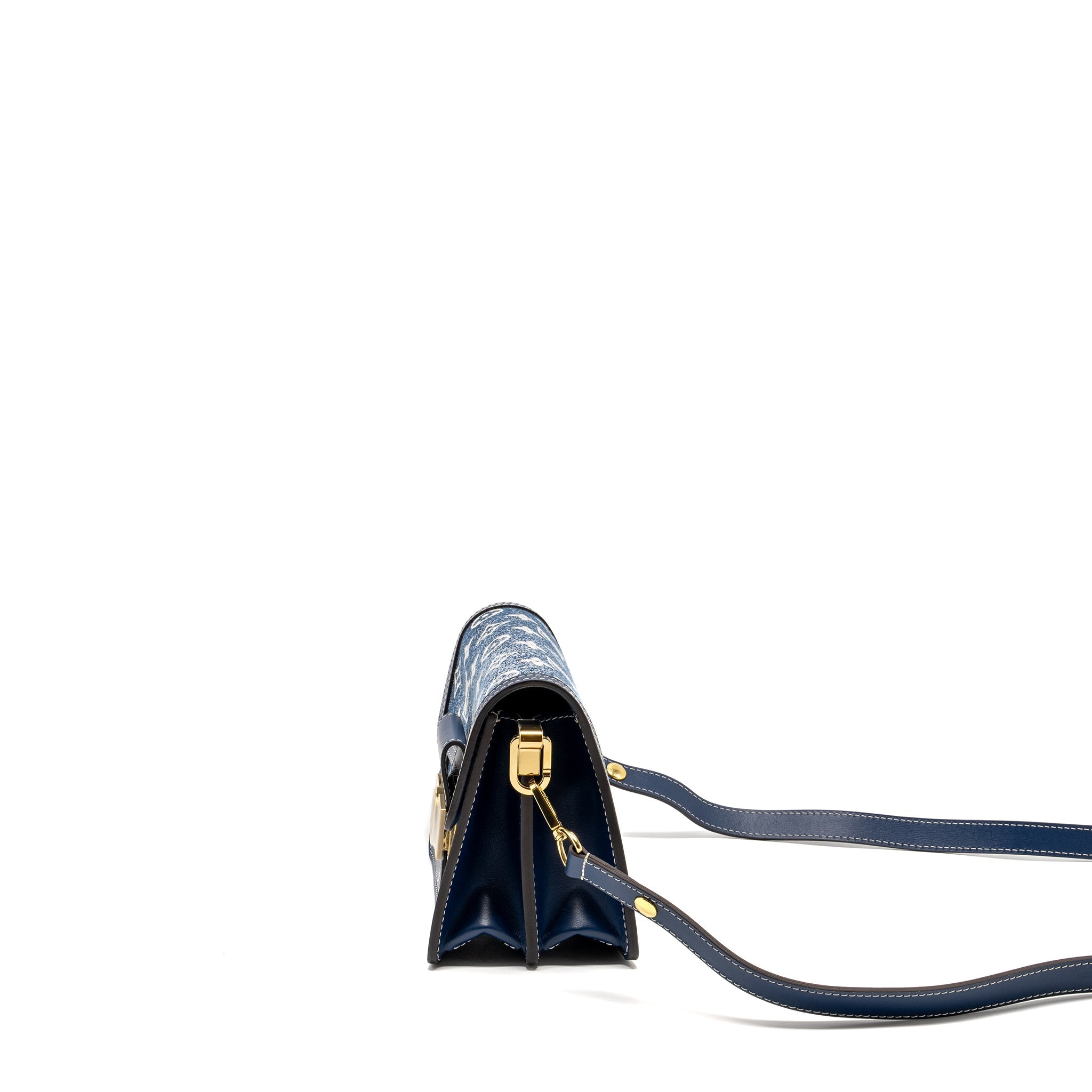 LOUIS VUITTON MINI DAUPHINE DENIM BLUE GHW