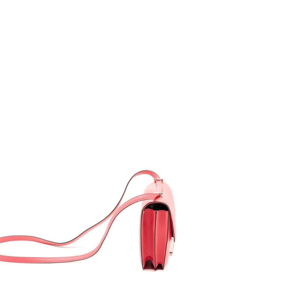 HERMES MINI CONSTANCE EVERCOLOR 8W ROSE AZALEE SHW