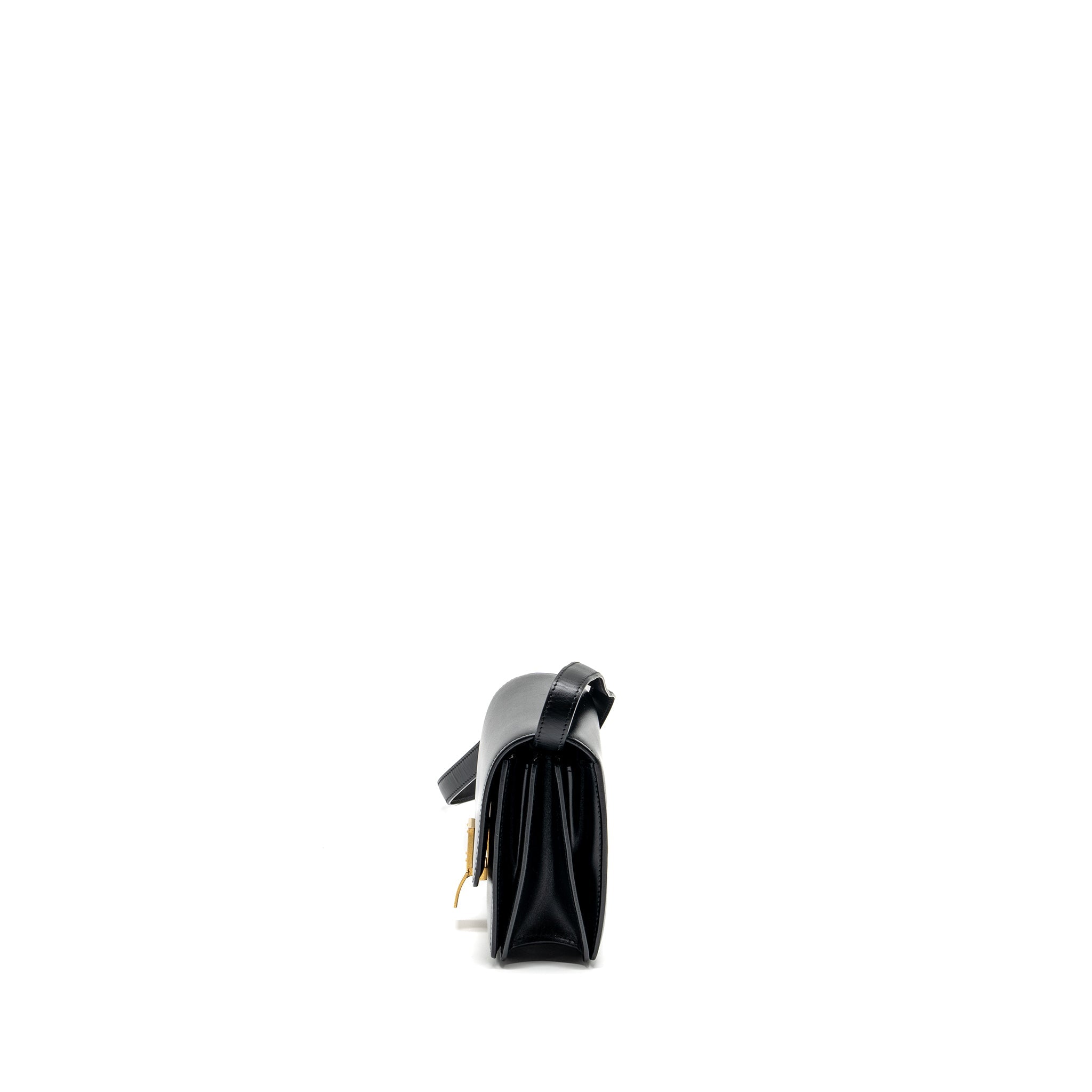 CELINE MINI CLASSIC BOX BAG CALFSKIN BLACK GHW