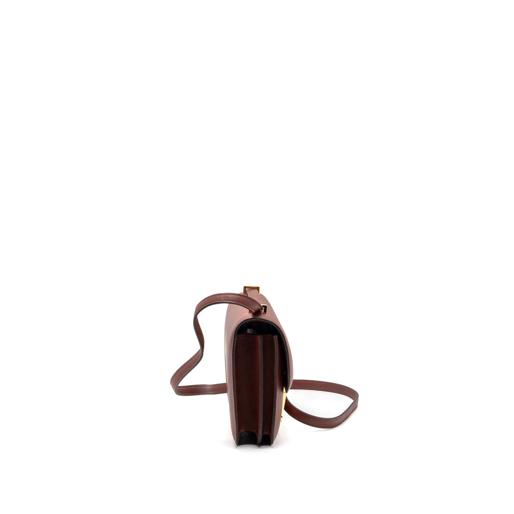 HERMES MINI CONSTANCE EVERCOLOUR ROUGE H GHW