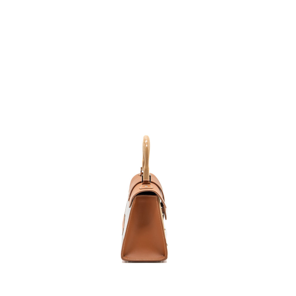 GOYARD MINI STRUCTURE SAIGON BAG CANVAS/CALFSKIN BLACK/TAN SHW