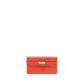 HERMES KELLY LONG WALLET EPSOM ROUGE TOMATE GHW