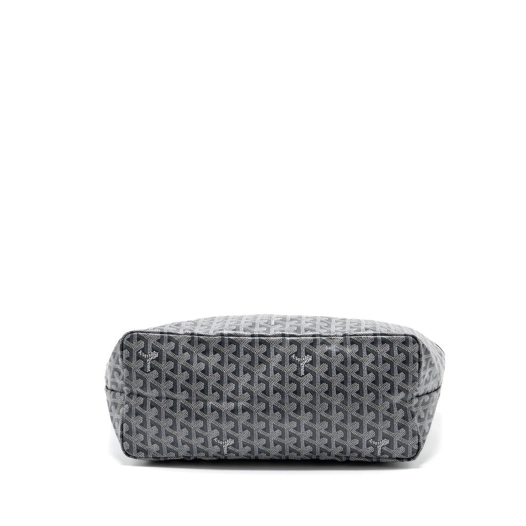 GOYARD SAINT LOUIS PM TOTE BAG GOYARDINE CANVAS GREY SHW