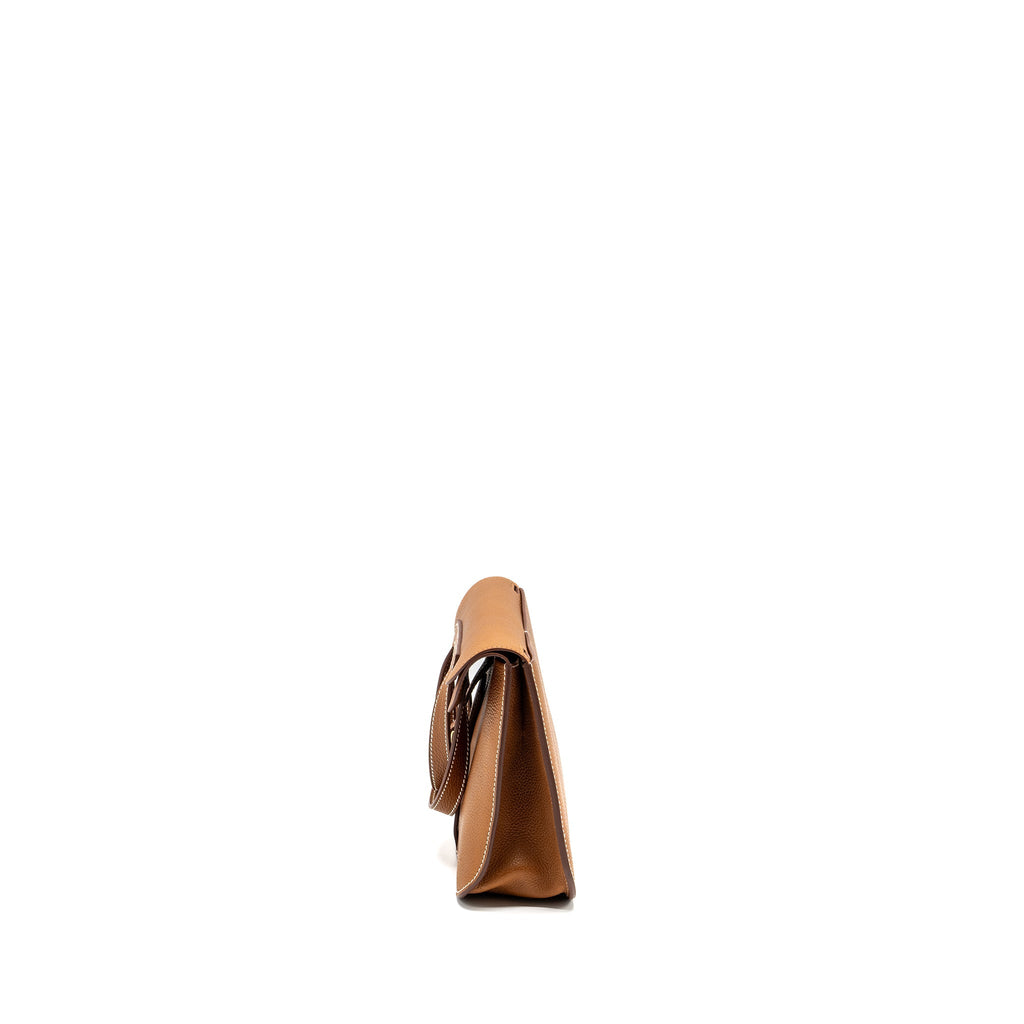 HERMES HALZAN 25 BARENIA FAUBOURG FAUVE GHW