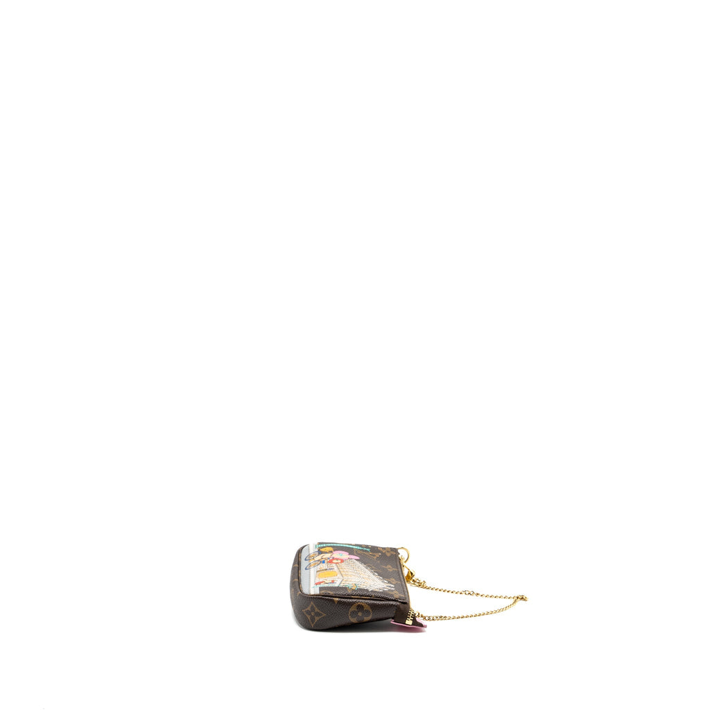 LOUIS VUITTON MINI POCHETTE HOLIDAY LIMITED PRINT MONOGRAM CANVAS GHW