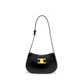 CELINE MEDIUM TILLY CHIC SHOULDER BAG SHINY CALFSKIN BLACK GHW