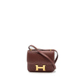 HERMES MINI CONSTANCE EVERCOLOUR ROUGE H GHW