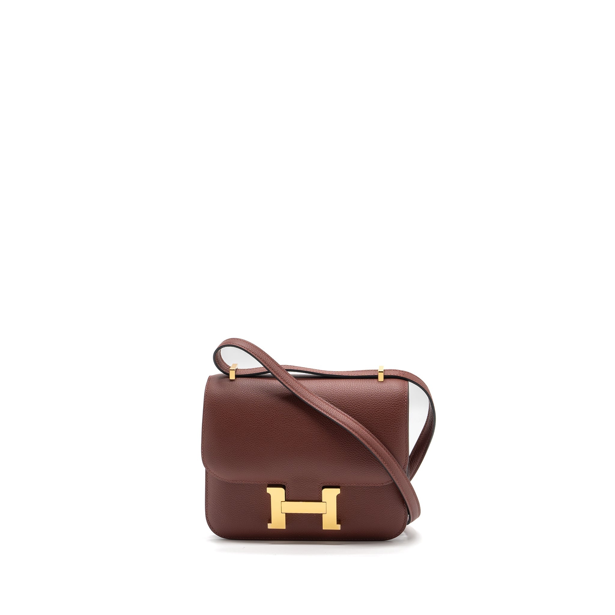 HERMES MINI CONSTANCE EVERCOLOUR ROUGE H GHW