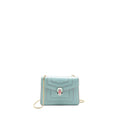 BVLGARI SERPENTI FOREVER CHAIN BAG CALFSKIN LIGHT BLUE LGHW