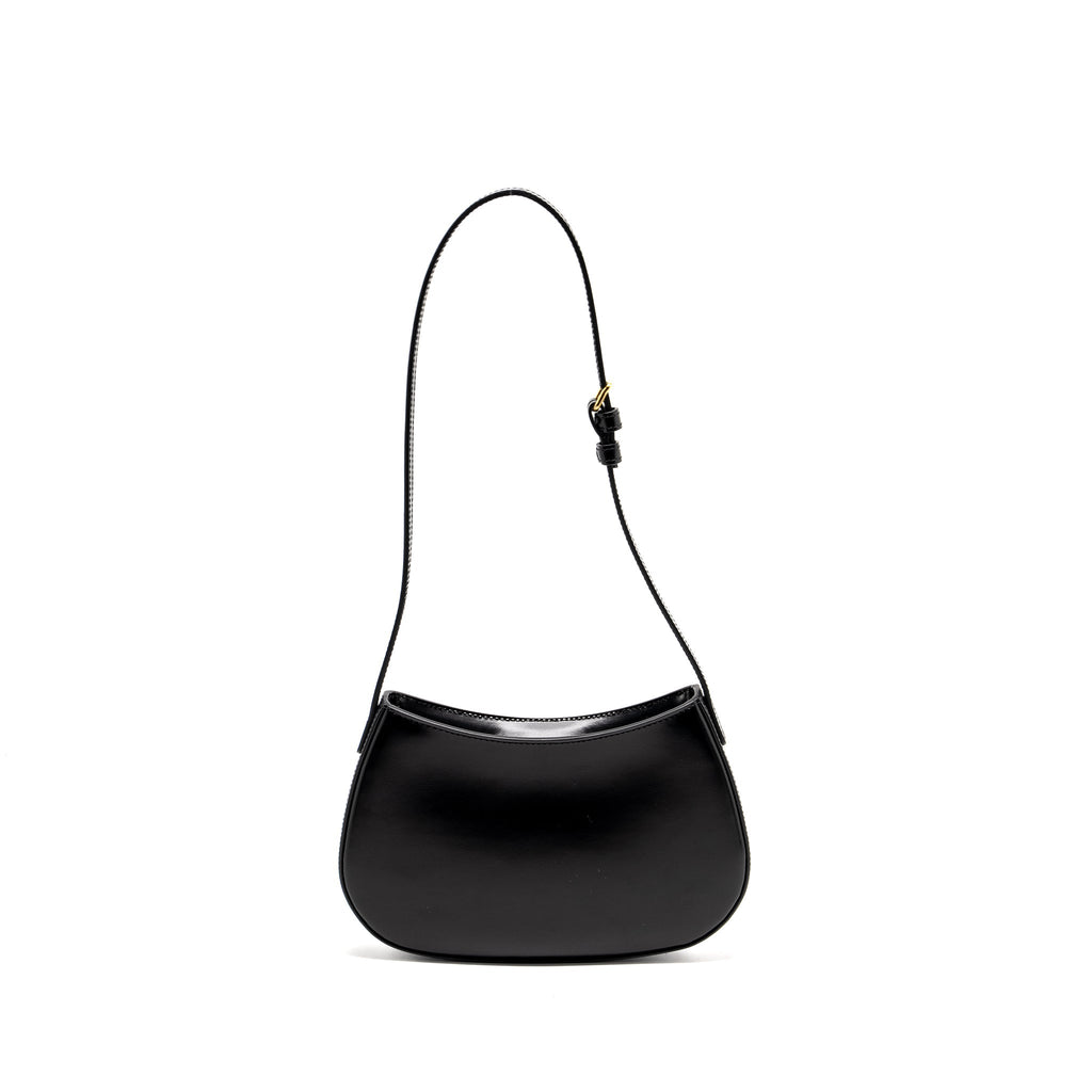 CELINE MEDIUM TILLY CHIC SHOULDER BAG SHINY CALFSKIN BLACK GHW