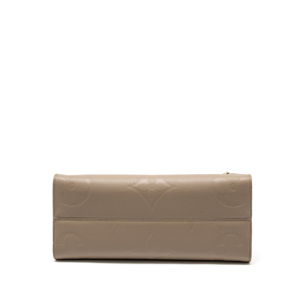 LOUIS VUITTON ON THE GO MM MONOGRAM EMPREINTE TOURTERELLE GHW