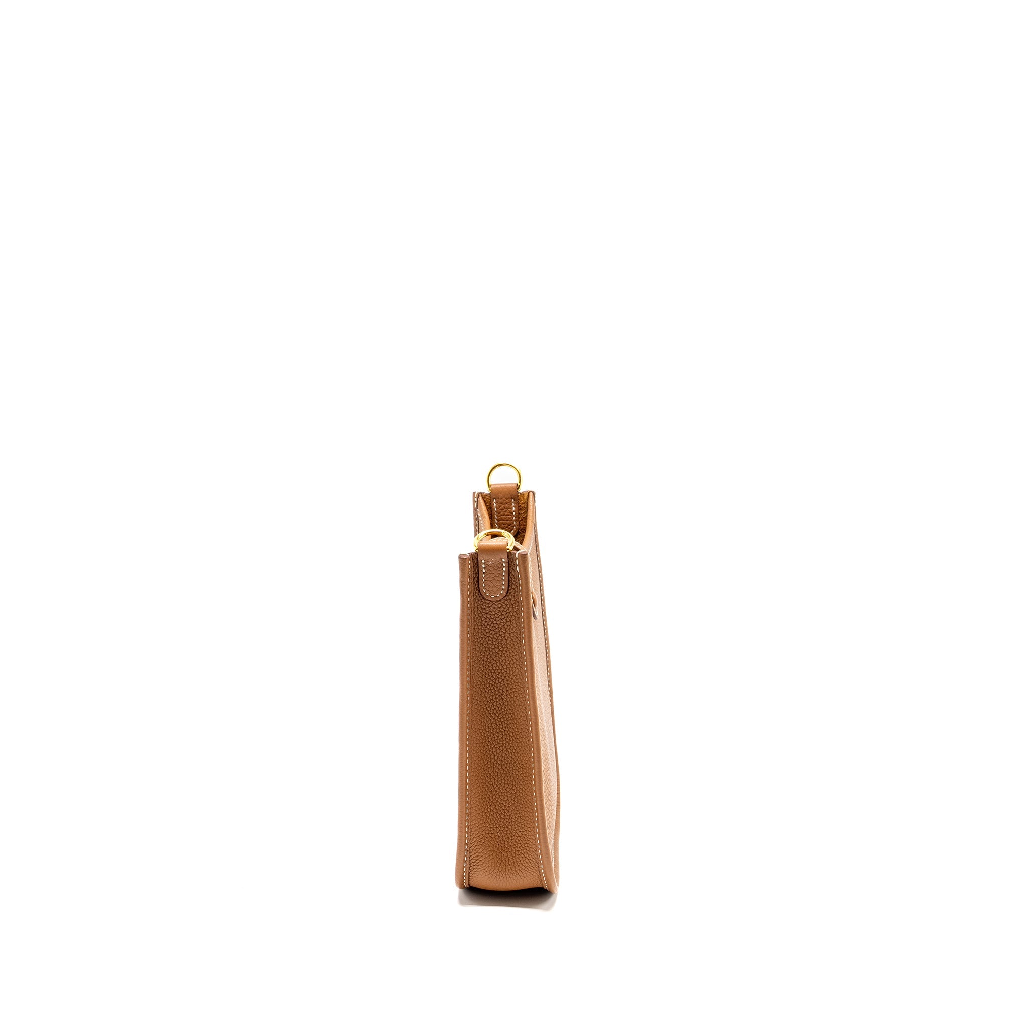 HERMES MINI EVELYNE TAURILLON MAURICE GOLD GHW