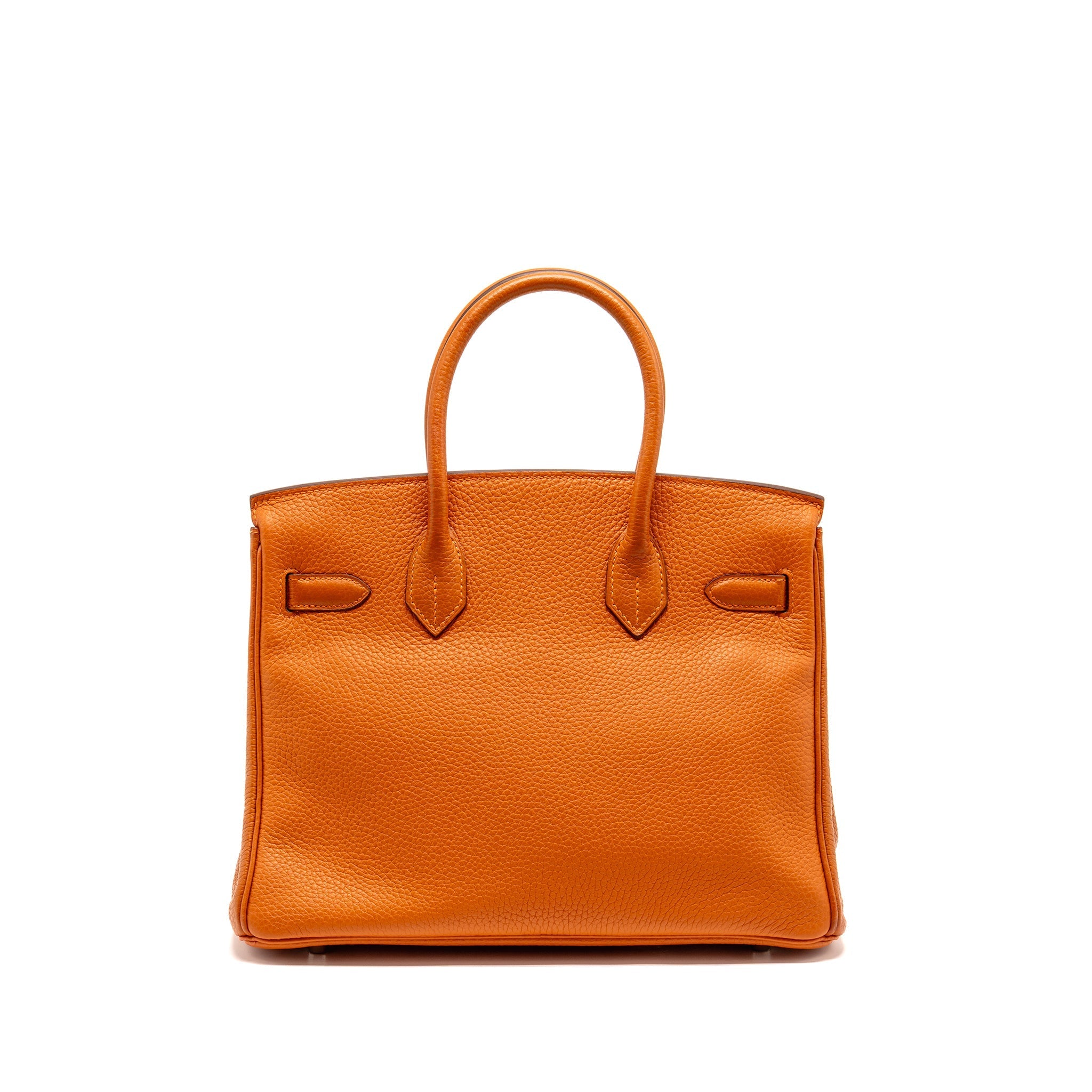 HERMES BIRKIN 30 CLEMENCE ORANGE SHW