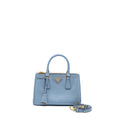 PRADA SMALL SAFFIANO TOTE BAG CALFSKIN LIGHT BLUE GHW