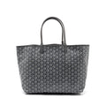 GOYARD SAINT LOUIS PM TOTE BAG GOYARDINE CANVAS GREY SHW