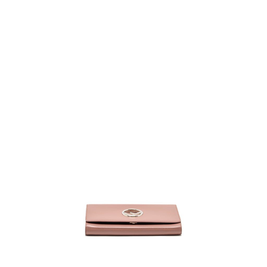 FENDI LOGO CROSSBODY BAG CALFSKIN LIGHT PINK SHW