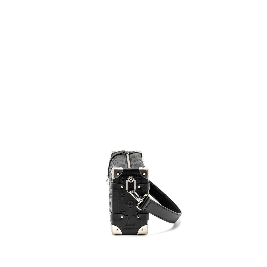 LOUIS VUITTON SIDE TRUNK MONOGRAM DEBOSSED CALFSKIN BLACK SHW