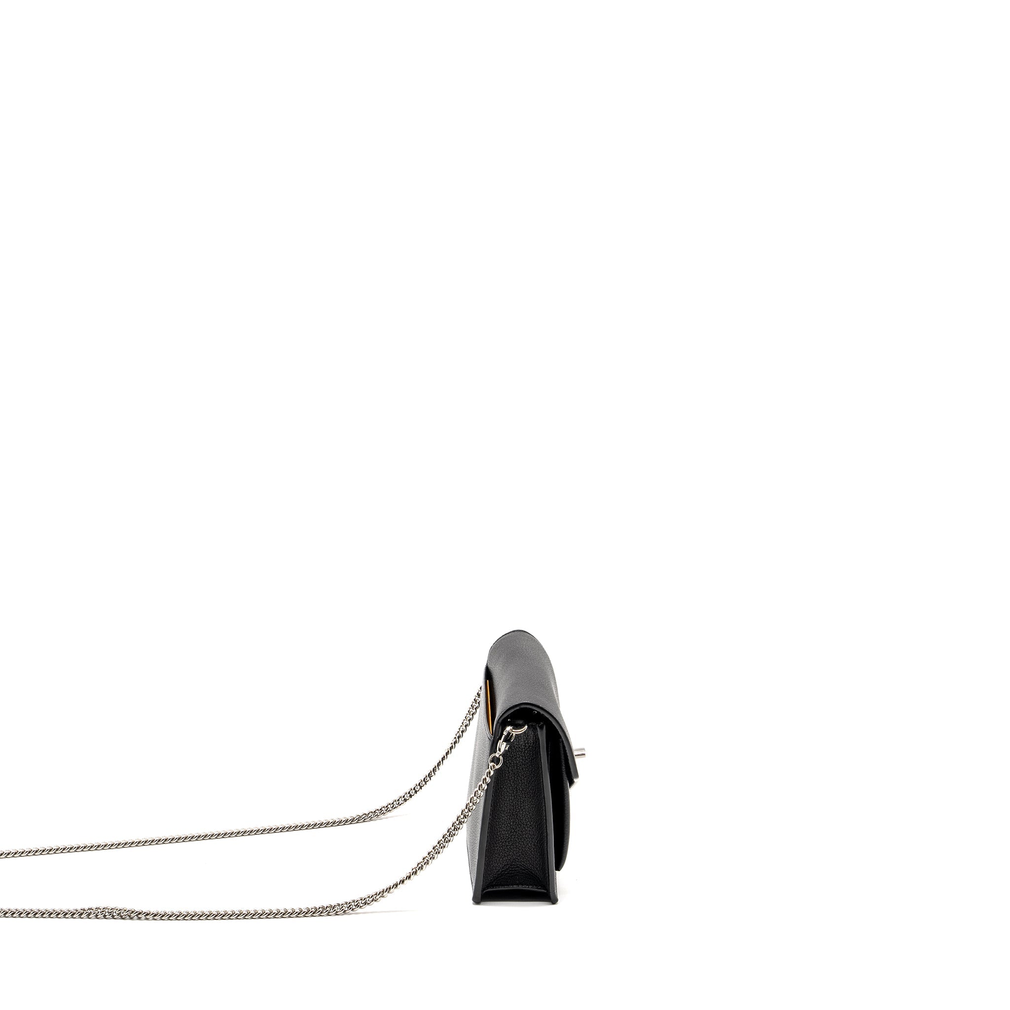 LOUIS VUITTON MYLOCKME CHAIN POCHETTE CALFSKIN BLACK SHW