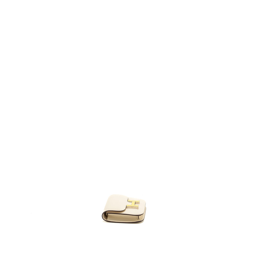 HERMES CONSTANCE SLIM EPSOM NATA / LIME SHW