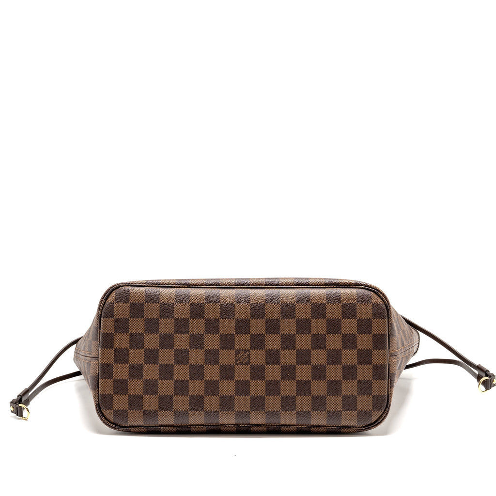 LOUIS VUITTON NEVERFULL MM DAMIER EBENE GHW