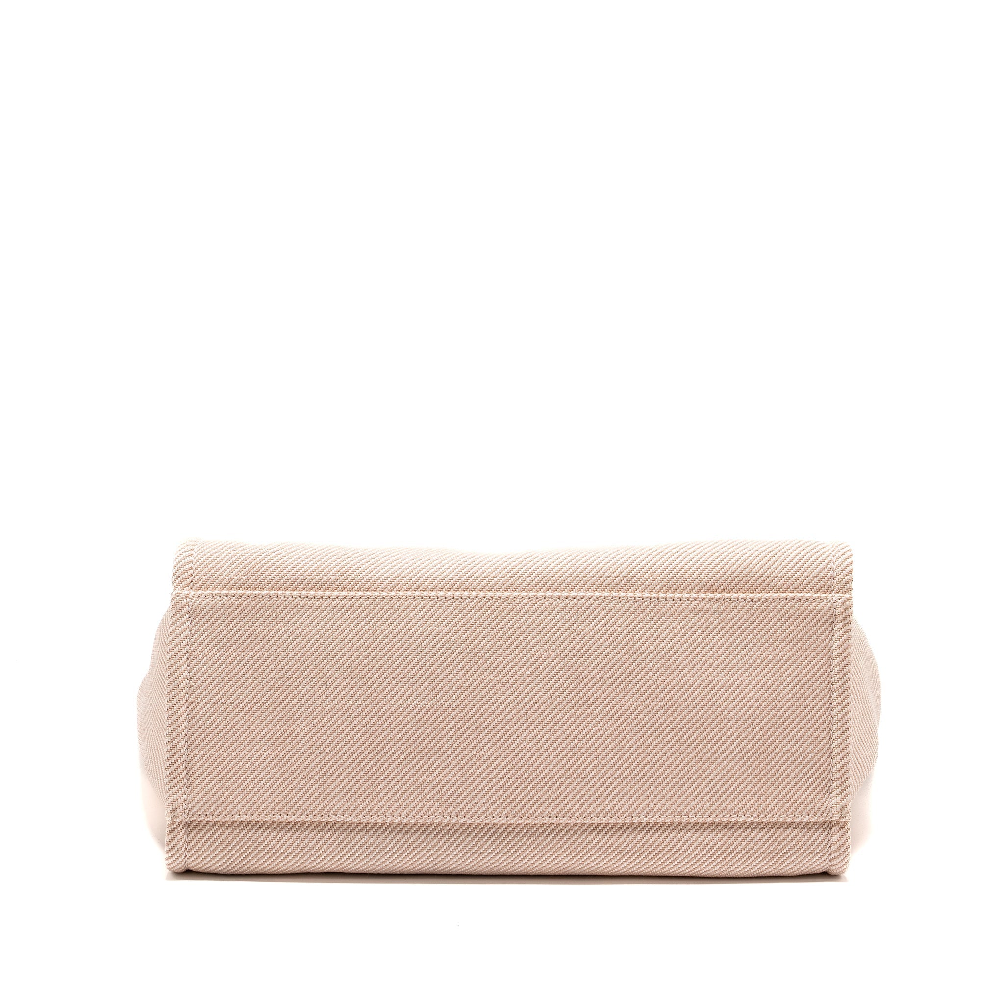 CHANEL DEAUVILLE TOTE BAG CANVAS LIGHT PINK LGHW