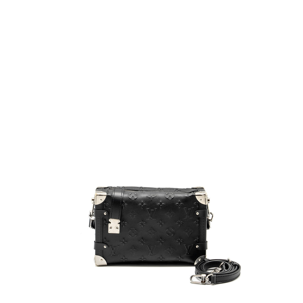 LOUIS VUITTON SIDE TRUNK MONOGRAM DEBOSSED CALFSKIN BLACK SHW