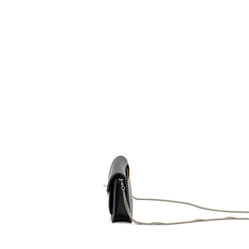 LOUIS VUITTON MYLOCKME CHAIN POCHETTE CALFSKIN BLACK SHW