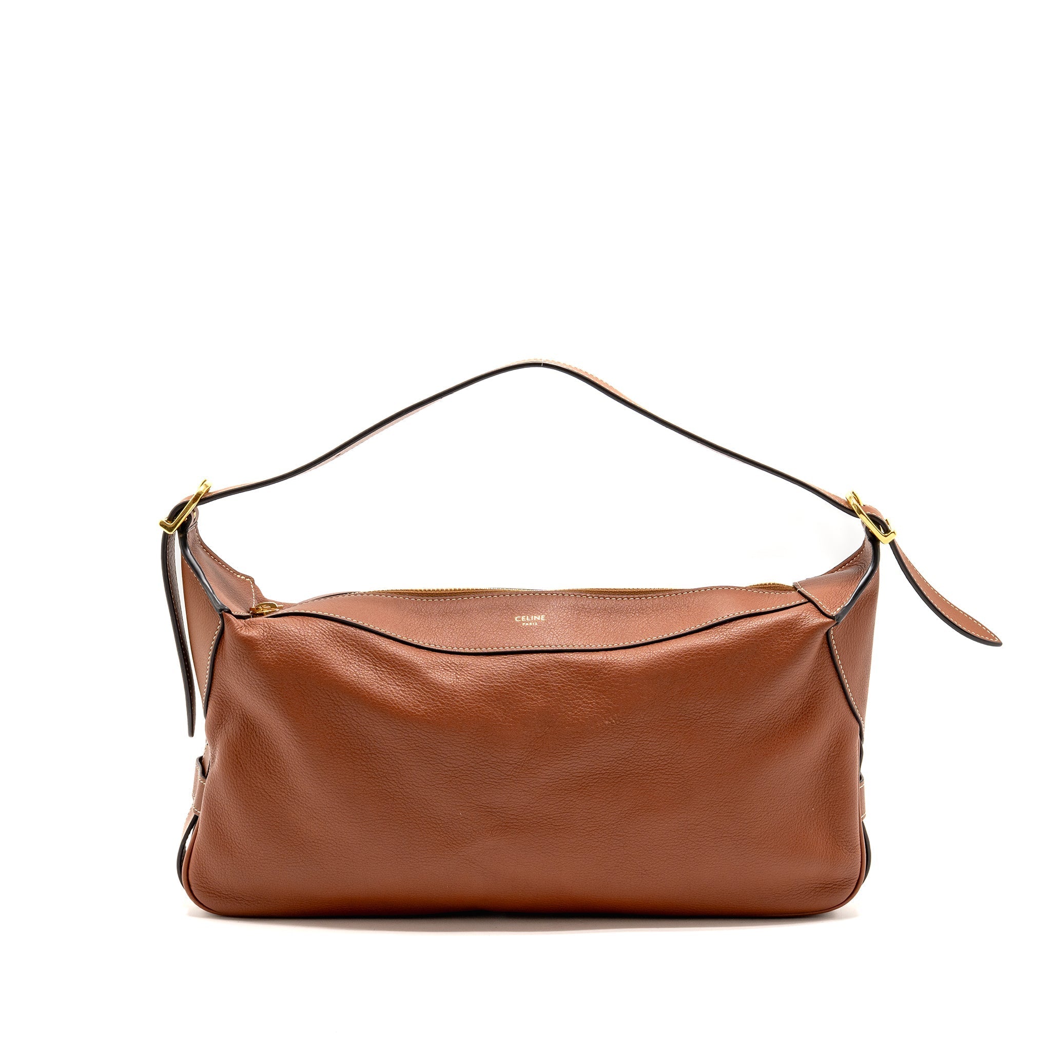 CELINE MEDIUM ROMY SUPPLE CALFSKIN TAN GHW