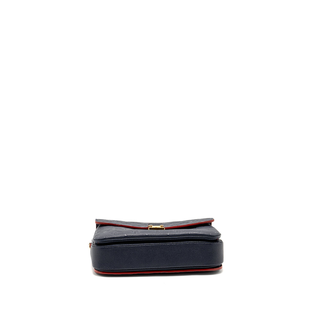 LOUIS VUITTON POCHETTE METIS MONOGRAM EMPREINTE MARINE/ROUGE GHW