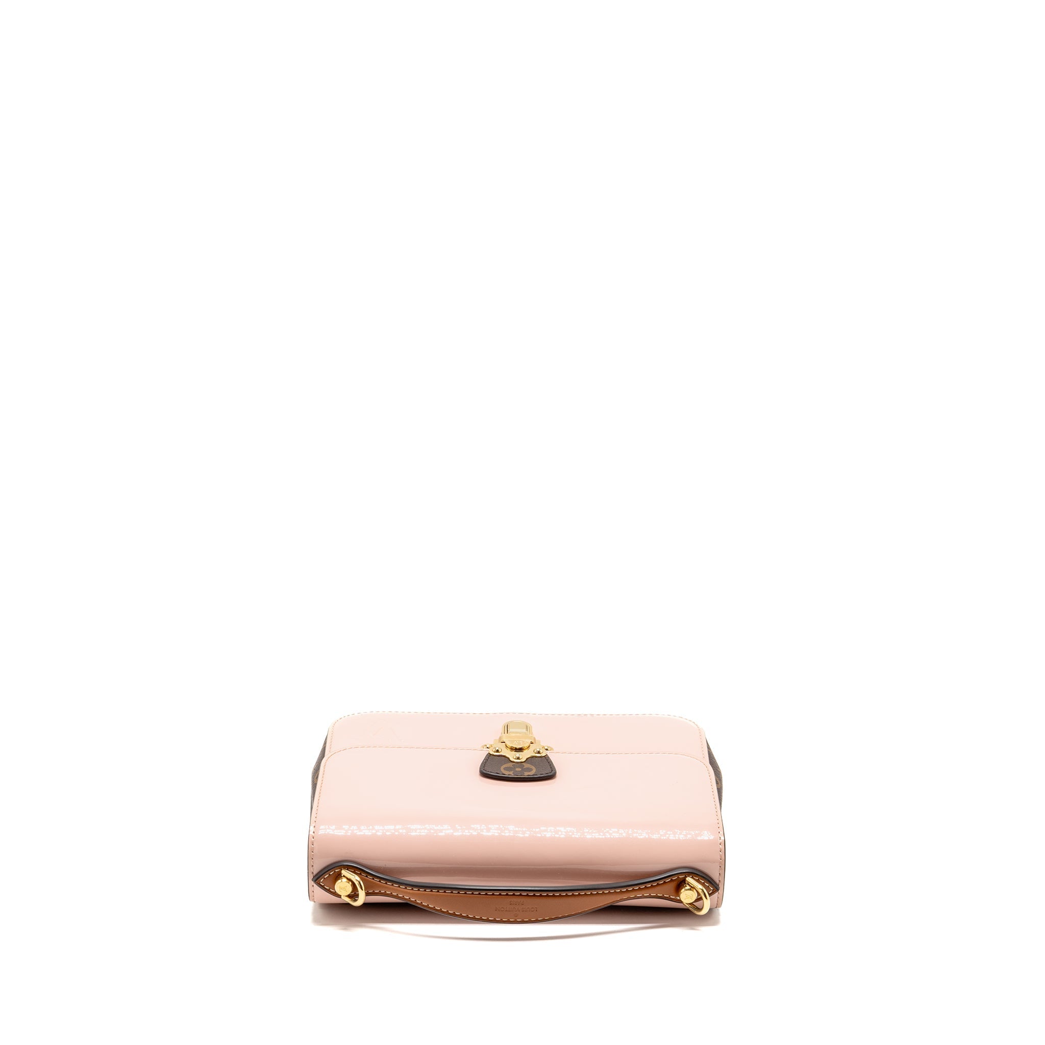 LOUIS VUITTON CHERRYWOOD BB SHOULDER BAG PATENT / MONOGRAM CANVAS LIGHT PINK GHW