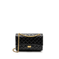 CHANEL LARGE 2.55 REISSUE FLAP BAG AGED CALFSKIN BLACK GHW