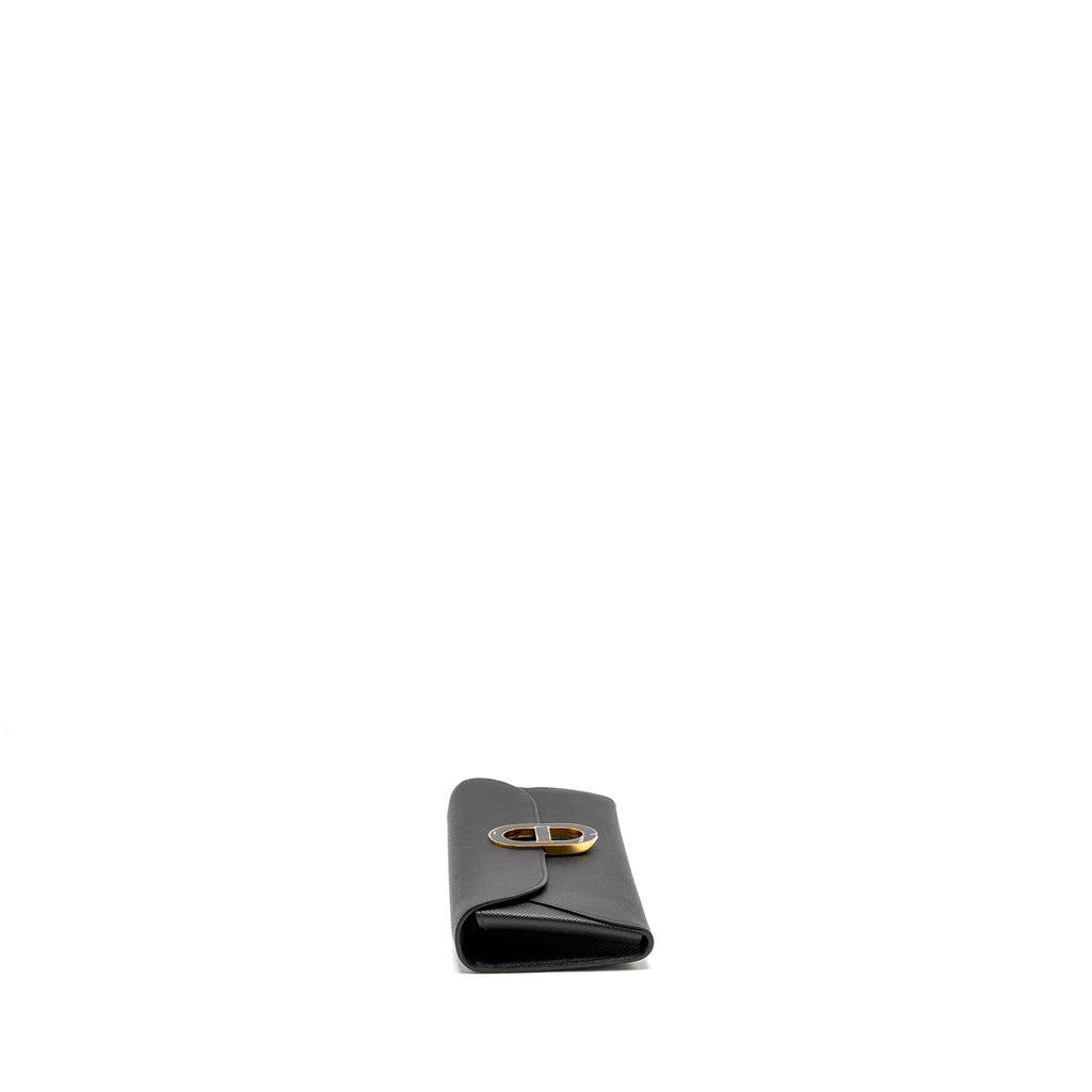 HERMES MAILLON TO GO WALLET EPSOM BLACK ENERMAL BUCKLE GHW