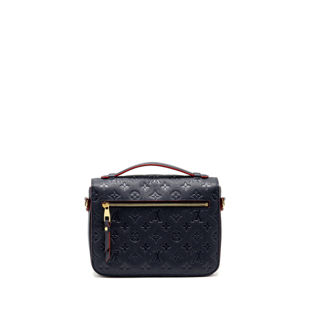 LOUIS VUITTON POCHETTE METIS MONOGRAM EMPREINTE MARINE/ROUGE GHW