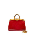 LOUIS VUITTON VERNIS BREA MM BAG MONOGRAM PATENT ROSE INDIAN GHW