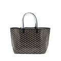 GOYARD SAINT LOUIS PM TOTE BAG GOYARDLINE CANVAS BLACK SHW
