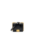 CHANEL MINI SQUARE BOY BAG LIMITED EDITION CALFSKIN BLACK GHW (MICROCHIP)