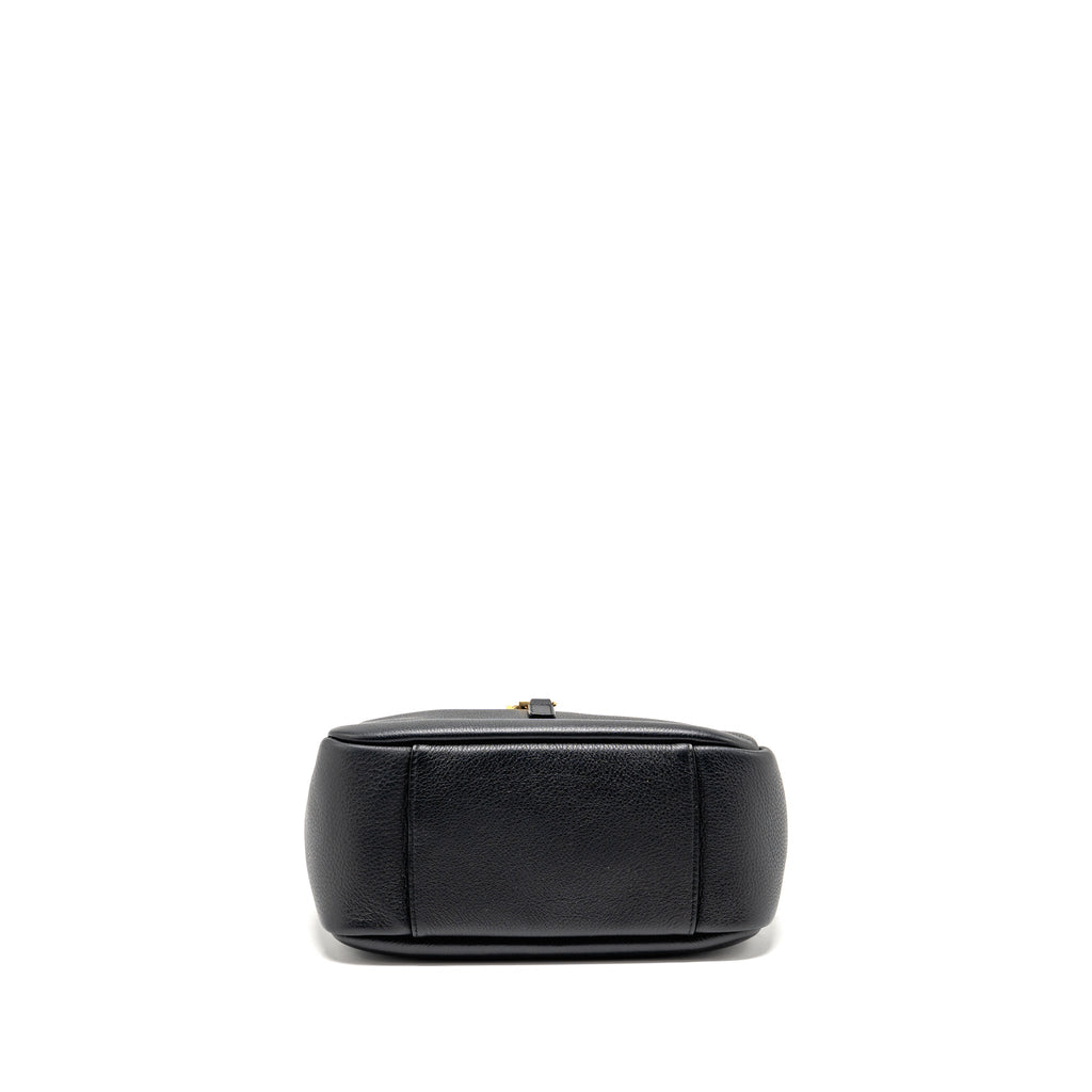 SAINT LAURENT LE 5 A 7 SOFT SMALL BAG CALFSKIN BLACK GHW