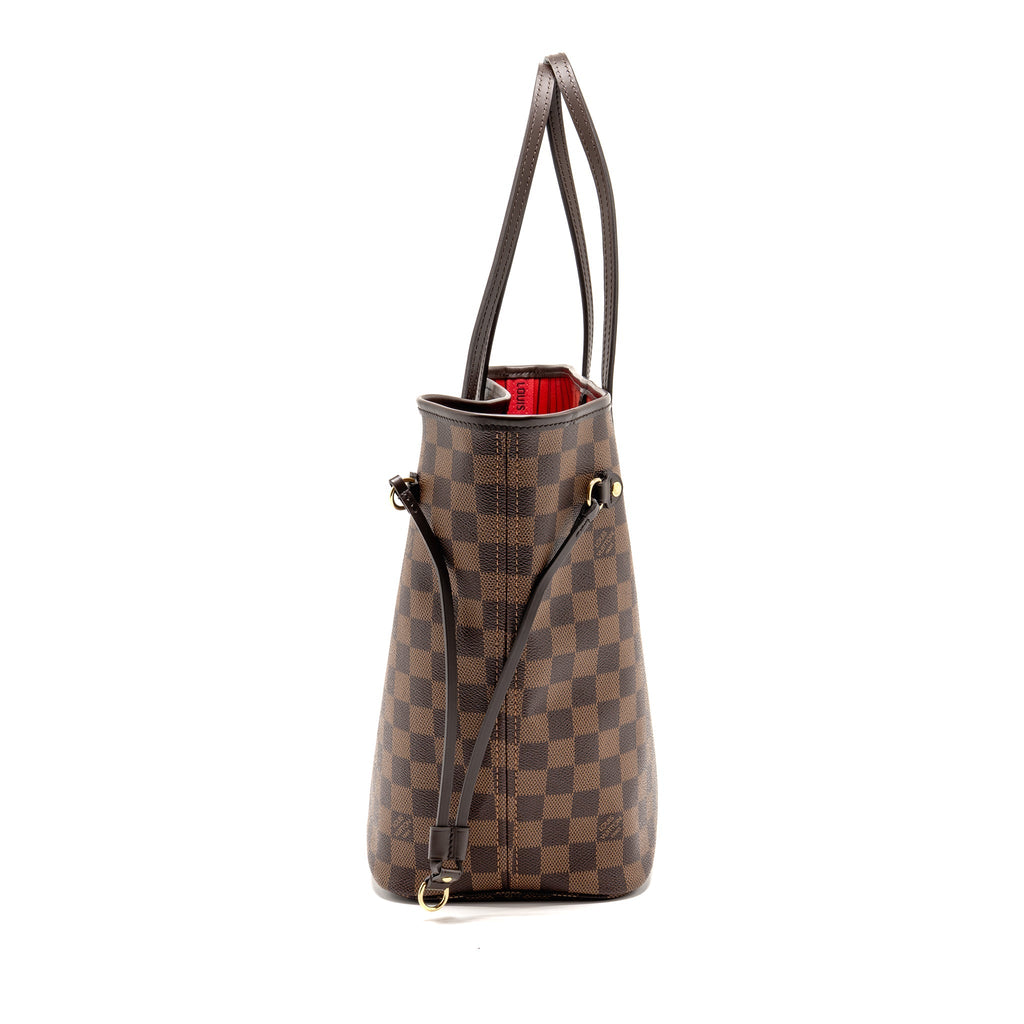 LOUIS VUITTON NEVERFULL MM DAMIER EBENE GHW