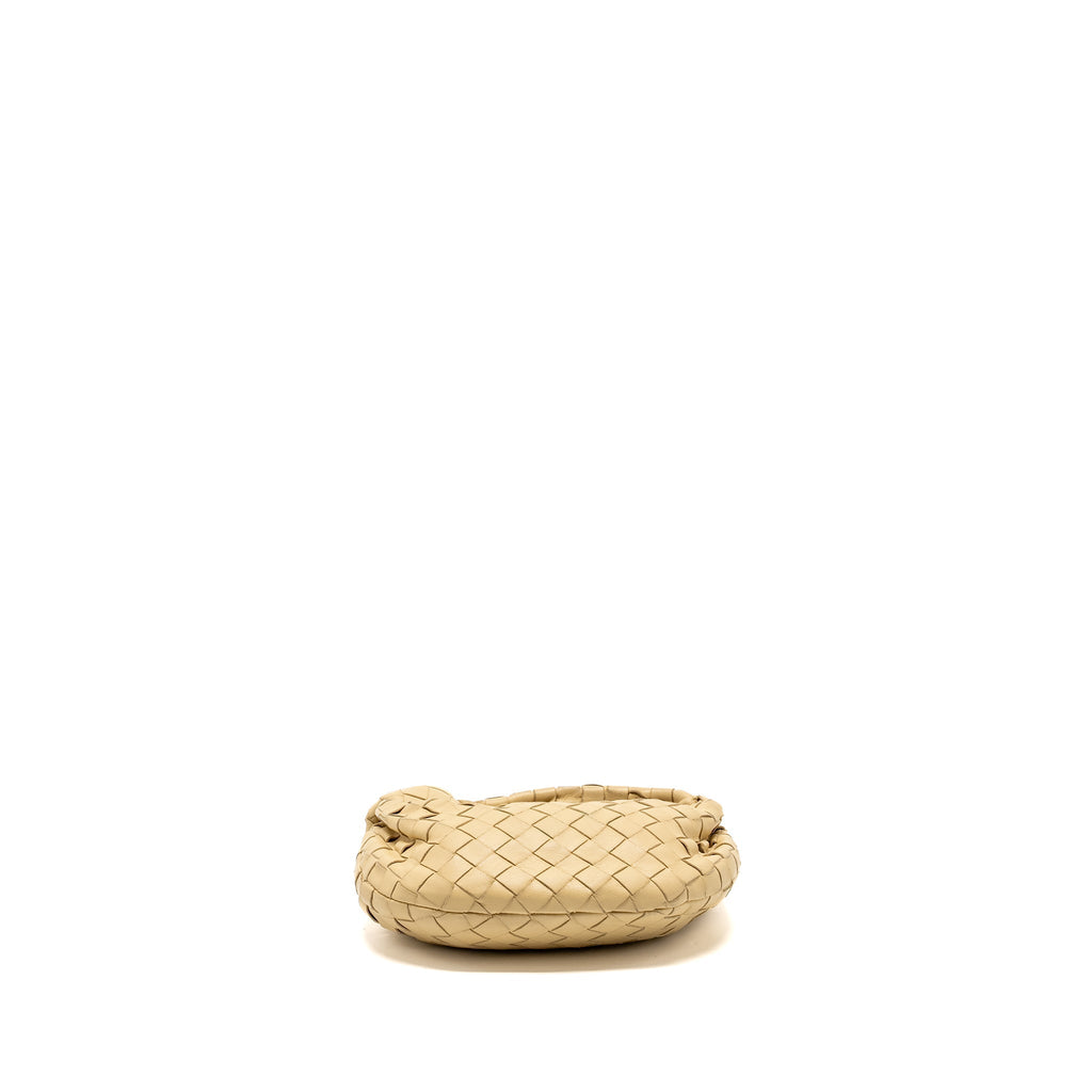 BOTTEGA VENETA MINI JODIE LAMBSKIN BEIGE GHW